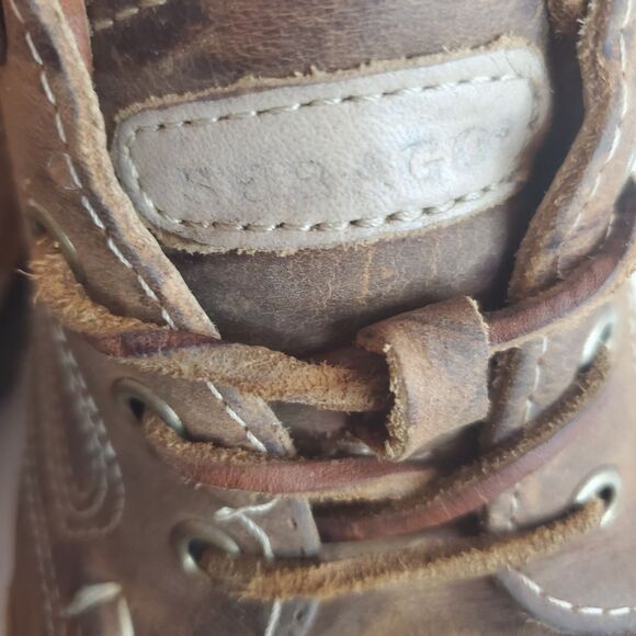 Rare Sebago Gibralter Mens Sz 9.5 Deck Shoes Brown Leather Dock main image 5
